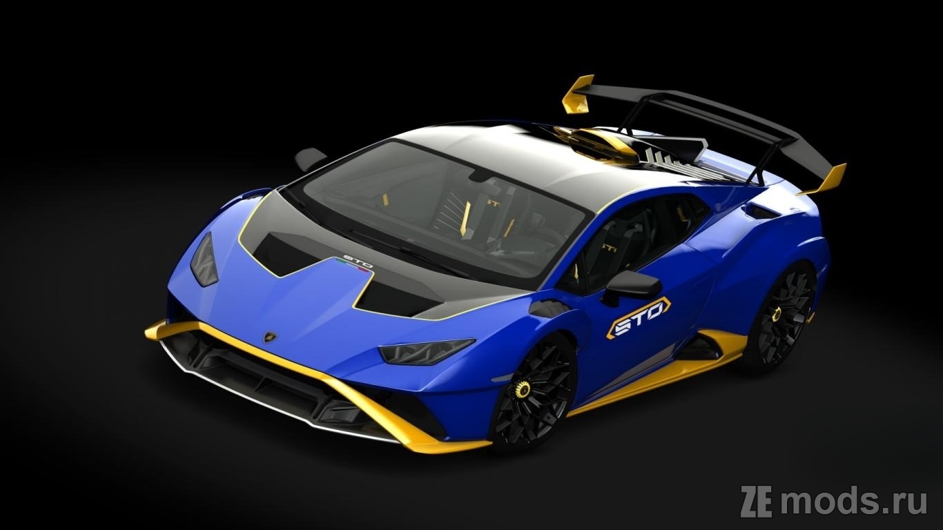 Скачать мод Lamborghini Huracan STO I No Hesi Tuned (0.3) для Assetto Corsa