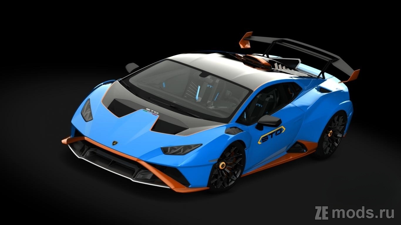 Скачать мод Lamborghini Huracan STO I No Hesi Tuned (0.3) для Assetto Corsa