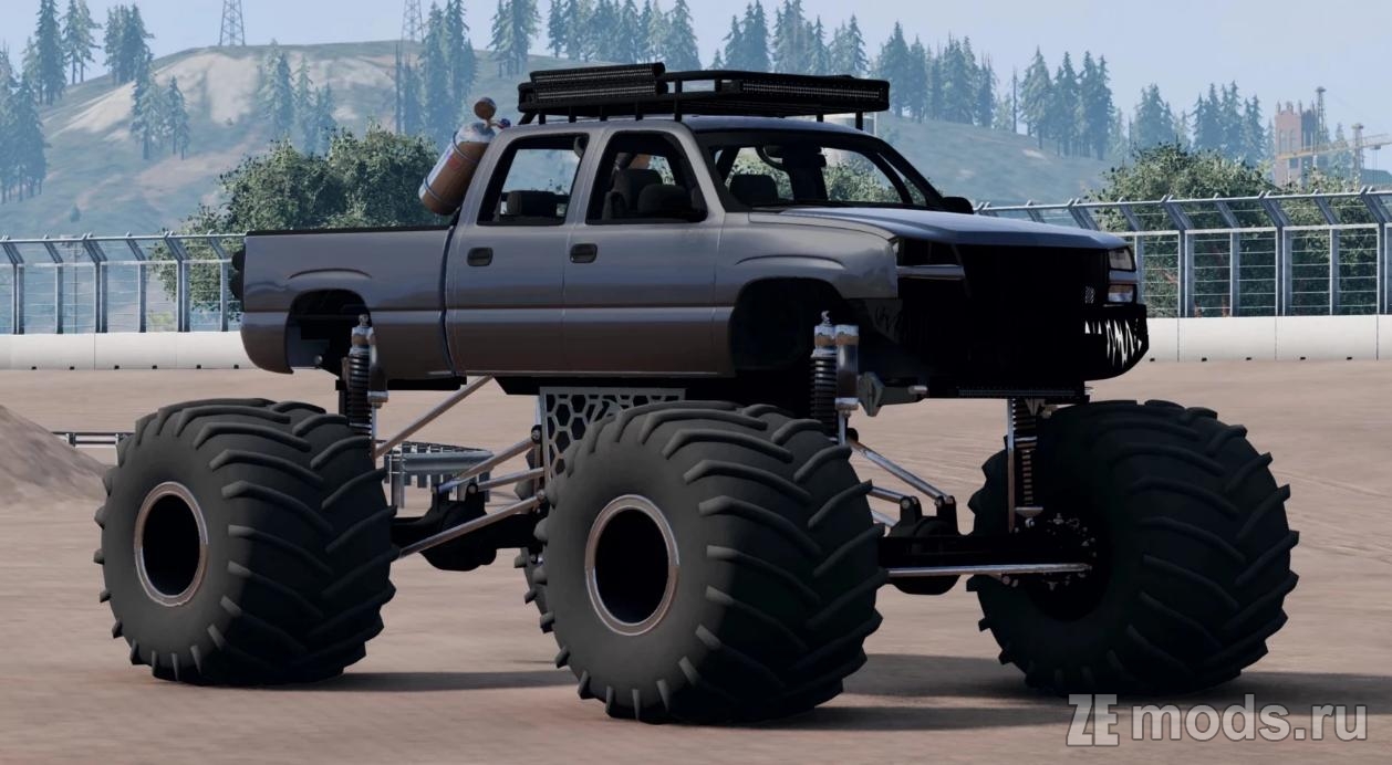 Monster Truck WHISTLIN DIESEL (2.2) для BeamNG.Drive (0.32.x)