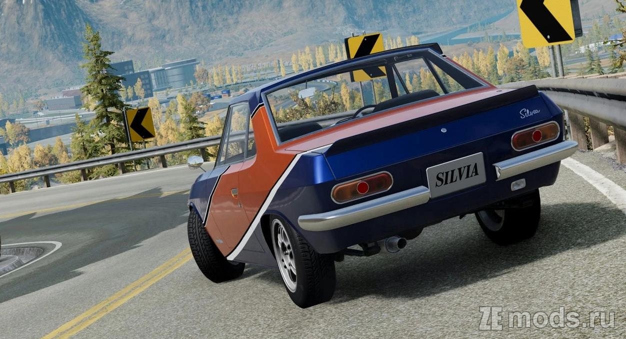 Мод Раритетный автомобиль Nissan Silvia CSP311 1965-1968 (1.1) для BeamNG.Drive