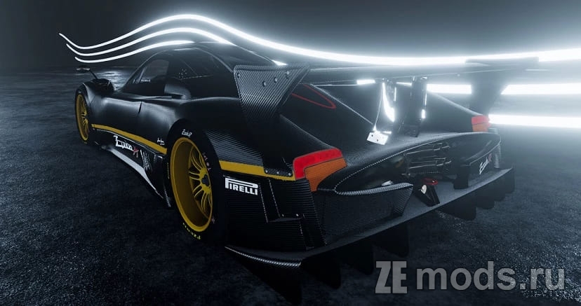 Мод Pagani Zonda R Black (1.0) для BeamNG.Drive