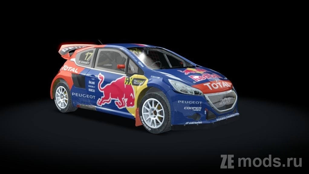 Мод Peugeot 208 T16 Rallycross (1.0) для Assetto Corsa