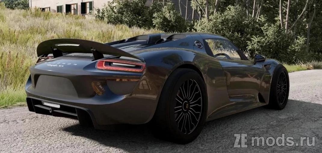 Мод Porsche 918 Spyder для BeamNG Drive (0.32)