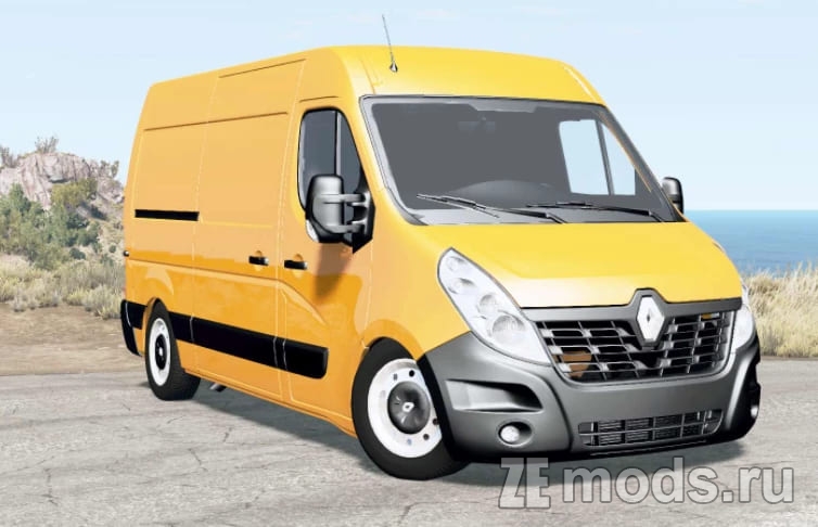 Мод Автобус Renault Master L2H2 VAN 2018 (1.0) для BeamNG.Drive