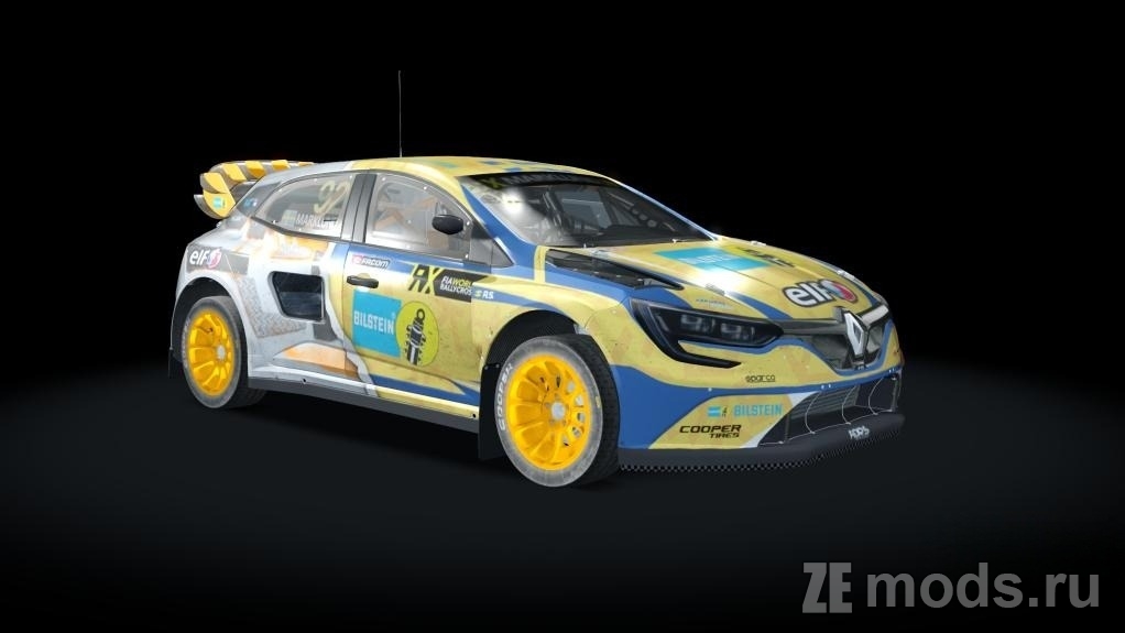 Мод Renault Megane RS Rallycross (1.0) для Assetto Corsa