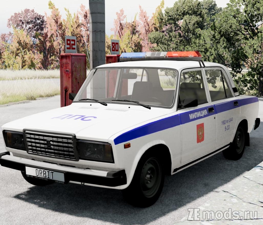 Мод Автомобиль ВАЗ 2105/2107 (1.0) для BeamNG.Drive