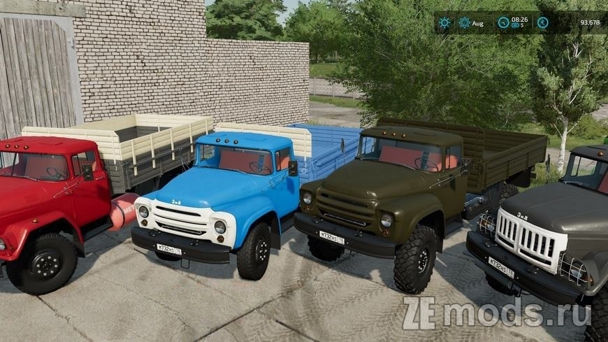 Мод пак грузовиков ЗИЛ (ZIL) (1.0.0.2) для Farming Simulator 22