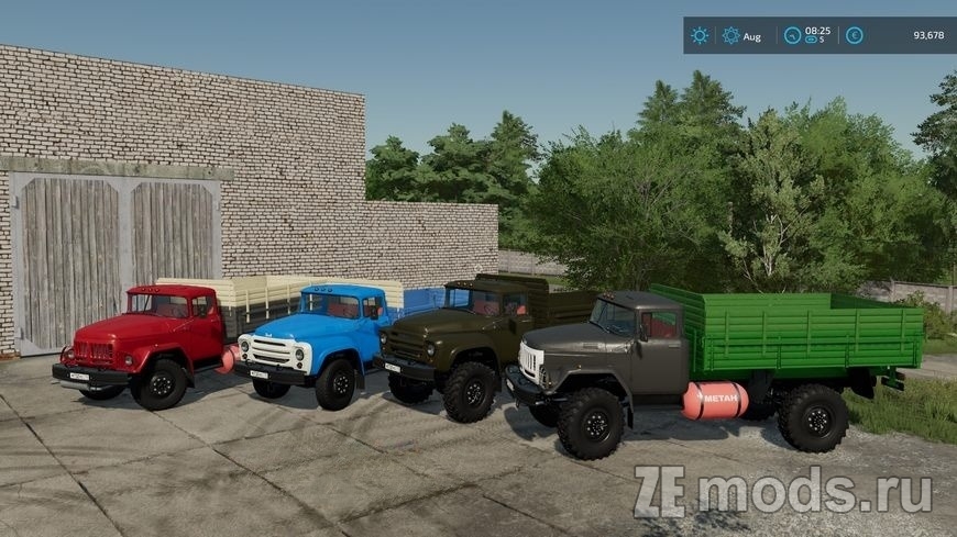 Мод Мод пак грузовиков ЗИЛ (ZIL) (1.0.0.2) для Farming Simulator 22