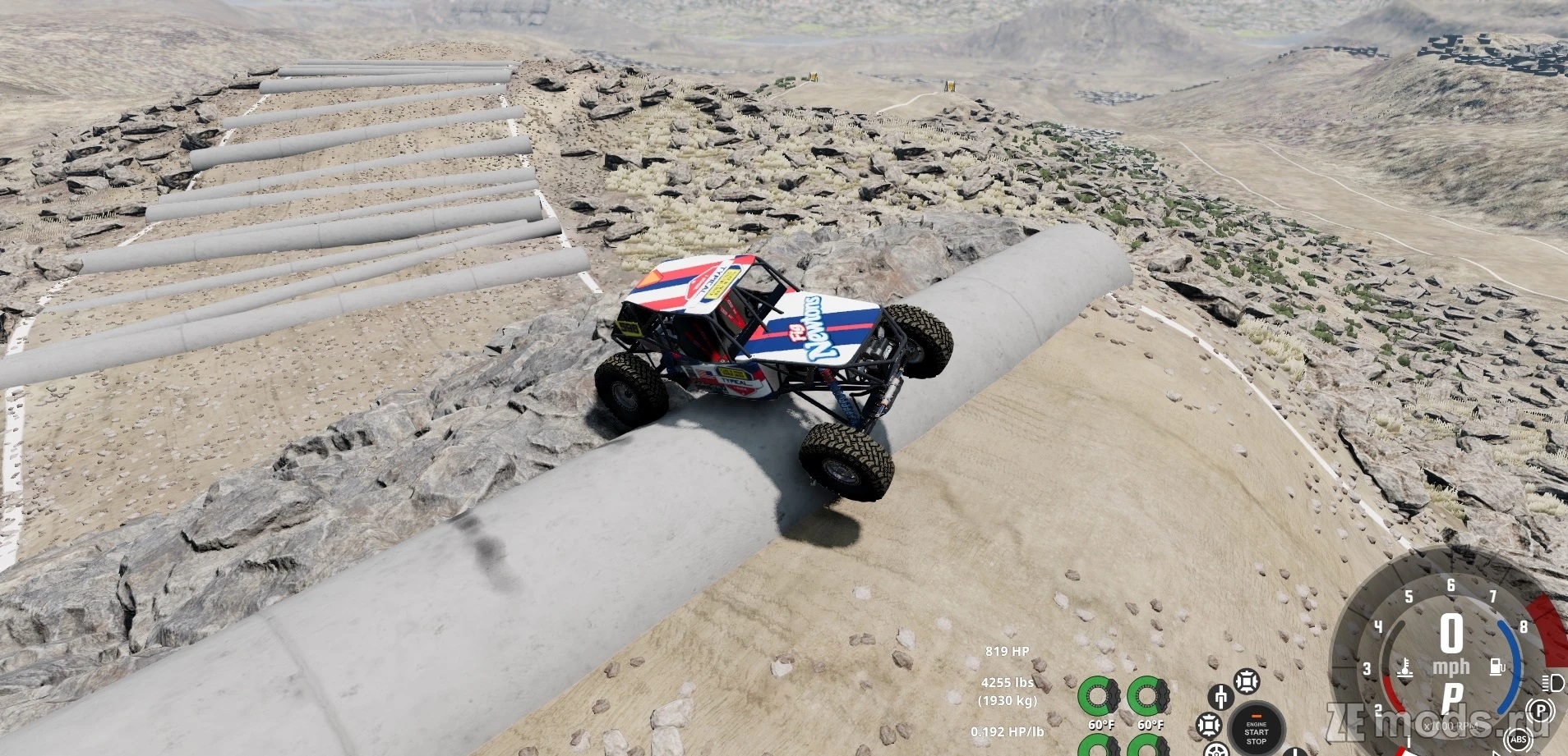 Карта Bluff Bash Ultra 4 (1.25) для BeamNG.drive