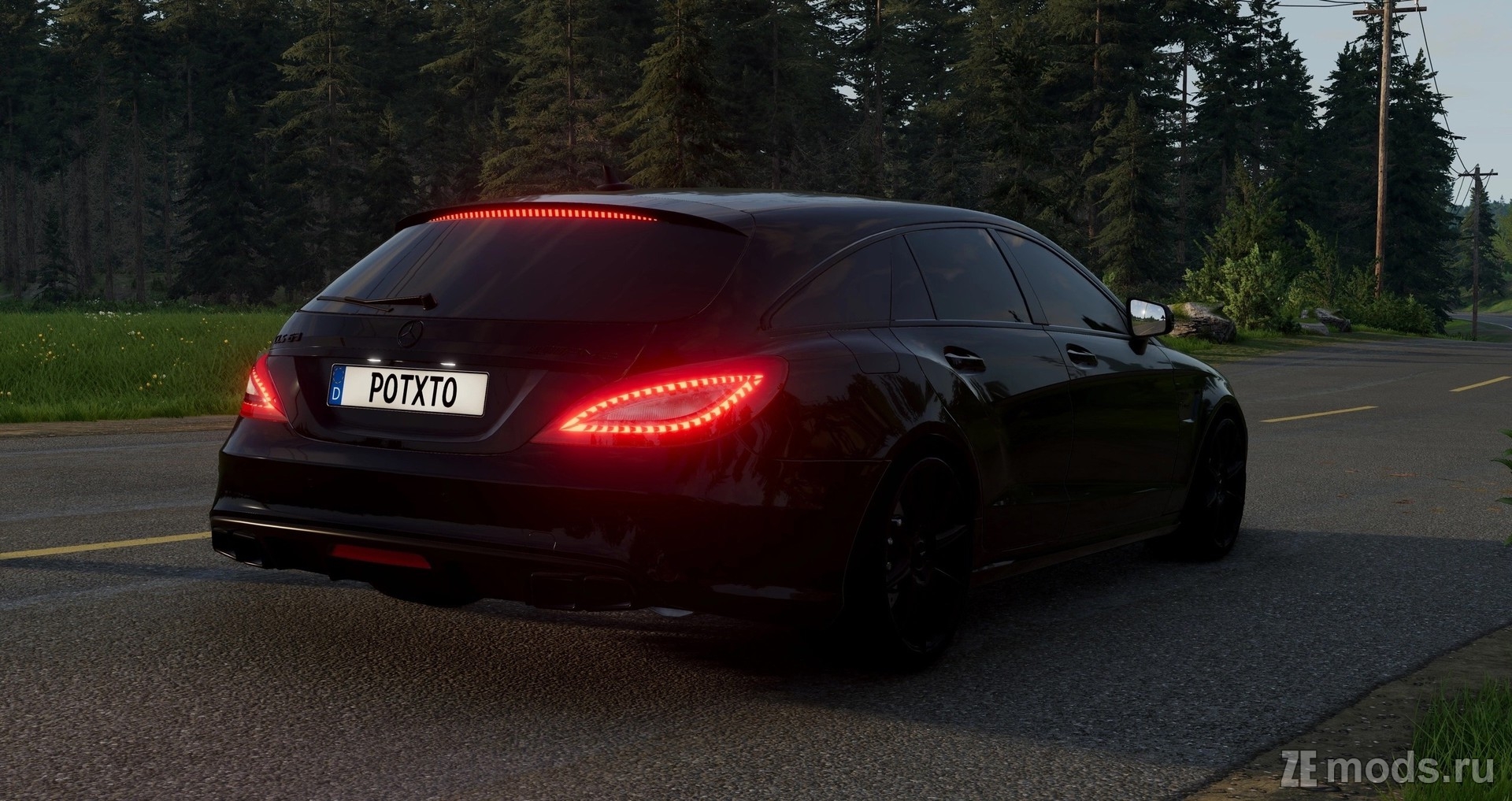 Мод Mercedes-Benz CLS Class (C218, W218, X218) (3.0) для BeamNG.drive (0.32.X)