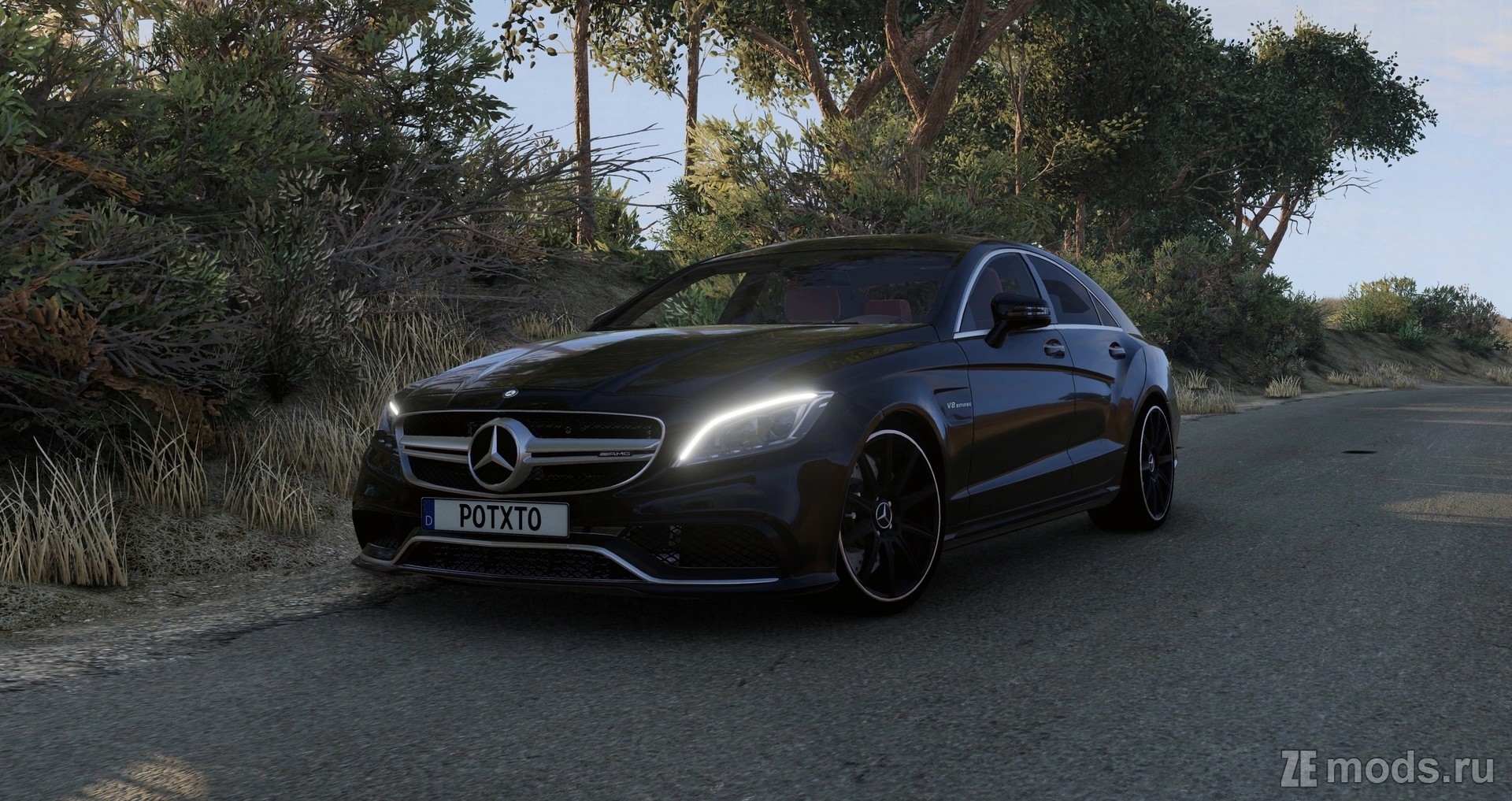 Мод Mercedes-Benz CLS Class (C218, W218, X218) (3.0) для BeamNG.drive (0.32.X)