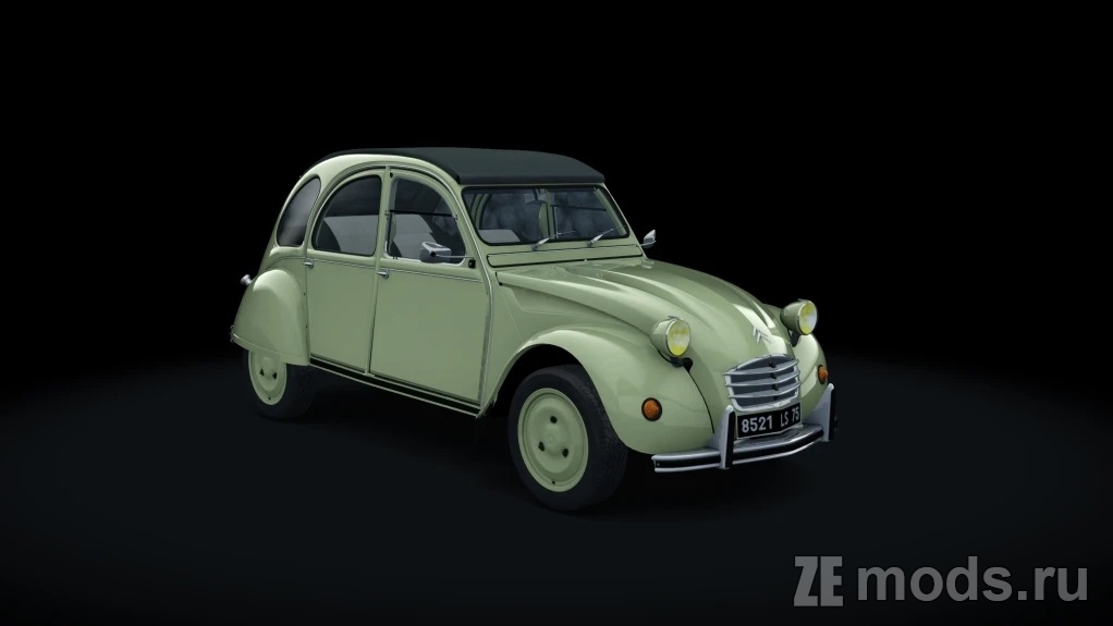 Мод Citroen 2CV 1970 Race (1.1) для Assetto Corsa