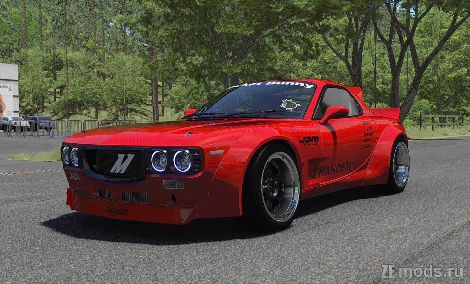 Мод Mazda RX-7 Pandem BOSS Pack by TIResArpi для Assetto Corsa