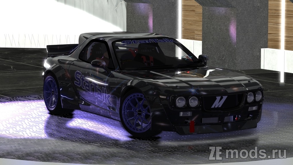 Мод Mazda RX-7 Pandem BOSS Pack by TIResArpi для Assetto Corsa