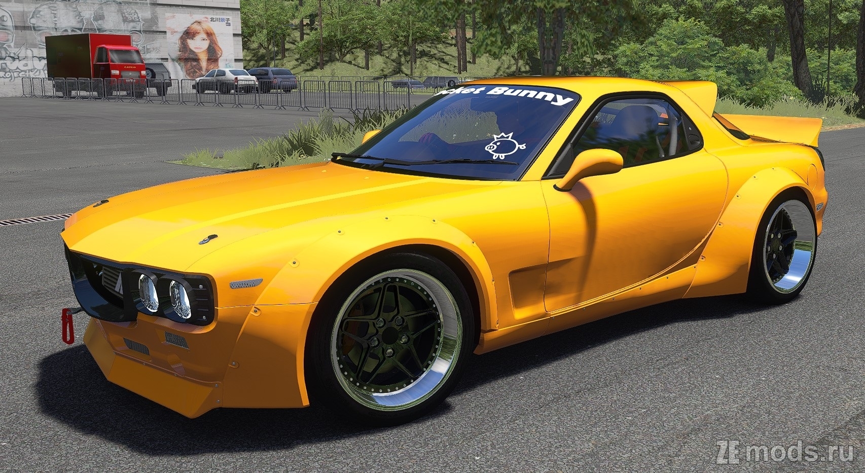 Мод Mazda RX-7 Pandem BOSS Pack by TIResArpi для Assetto Corsa