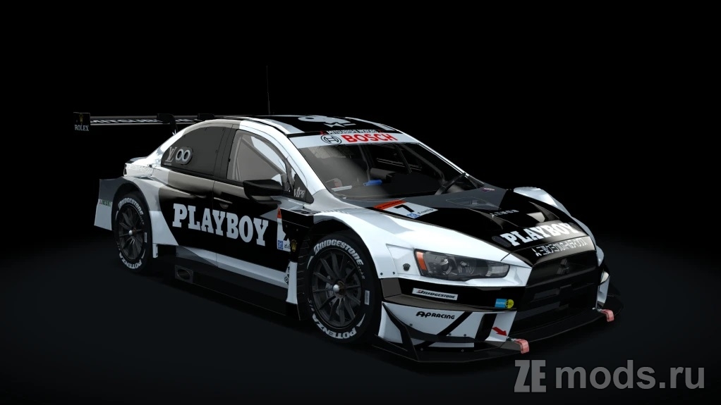 Мод Mitsubishi Lancer EVO GT500 (12.1) для Assetto Corsa