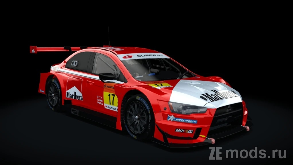 Мод Mitsubishi Lancer EVO GT500 (12.1) для Assetto Corsa