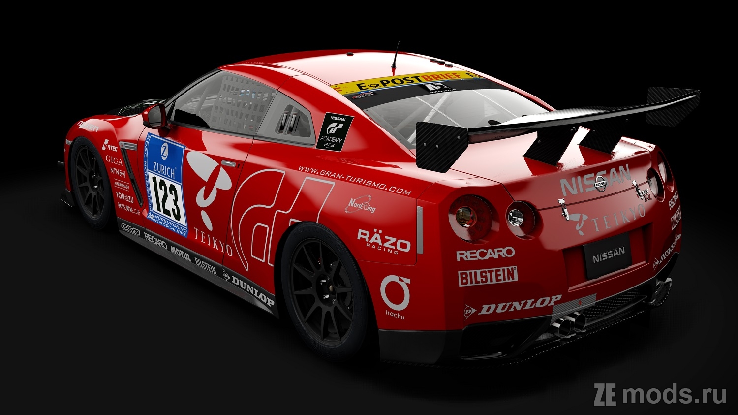 Мод Nissan GT-R R35 CUP 2007 (1.0) для Assetto Corsa