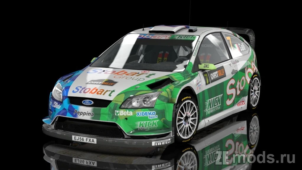 Мод WRC Ford Focus RS 2010 Rally by Gr.Team (1.0) для Assetto Corsa