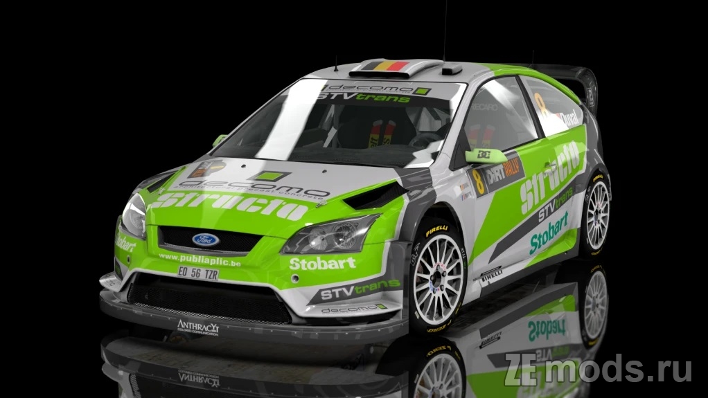 Мод WRC Ford Focus RS 2010 Rally by Gr.Team (1.0) для Assetto Corsa