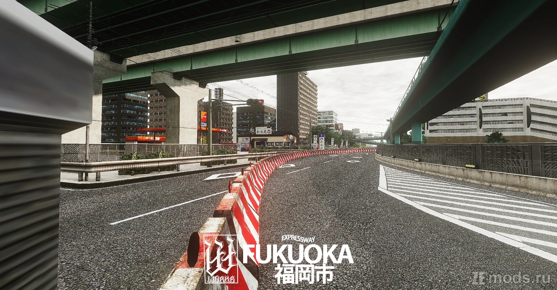 Карта FA Fukuoka Urban Expressway для BeamNG.drive