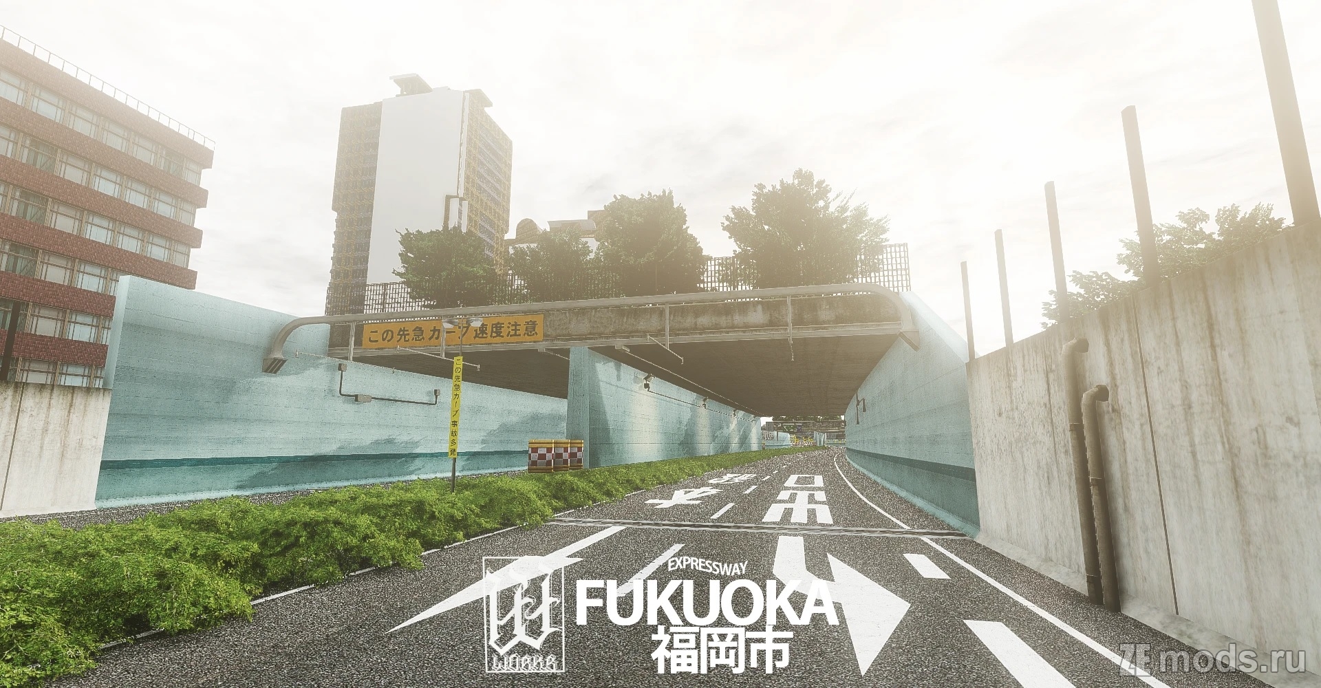 Карта "FA Fukuoka Urban Expressway" для BeamNG.drive