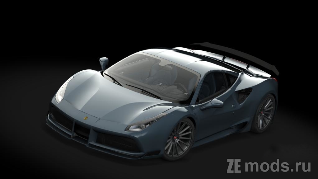 Мод Ferrari 488 GTB N-LARGO (1.0) для Assetto Corsa