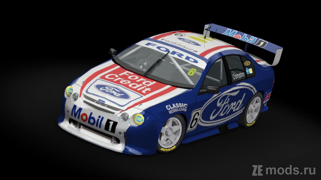 Мод Ford Falcon AU XR8 V8 Supercars (1.1) для Assetto Corsa