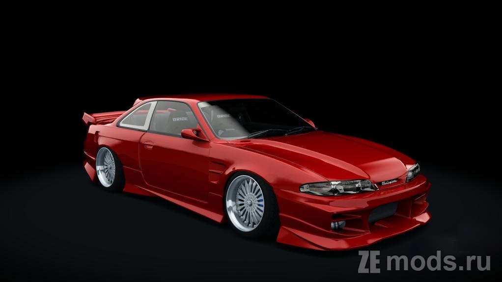 Мод Nissan Silva S14 Zenki Street V3 (5.0) для Assetto Corsa