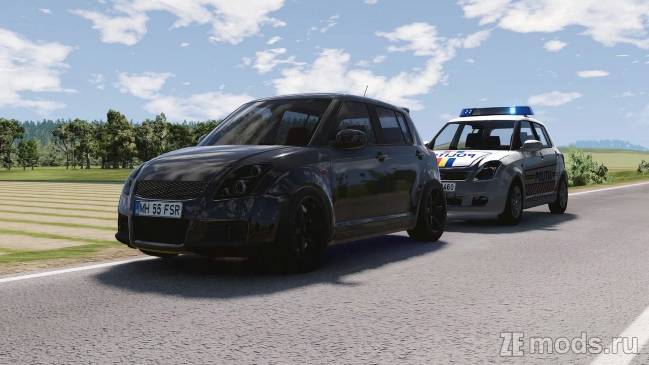 Мод Suzuki Swift 2004-2010 (1.6) для BeamNG.drive (0.32.x)