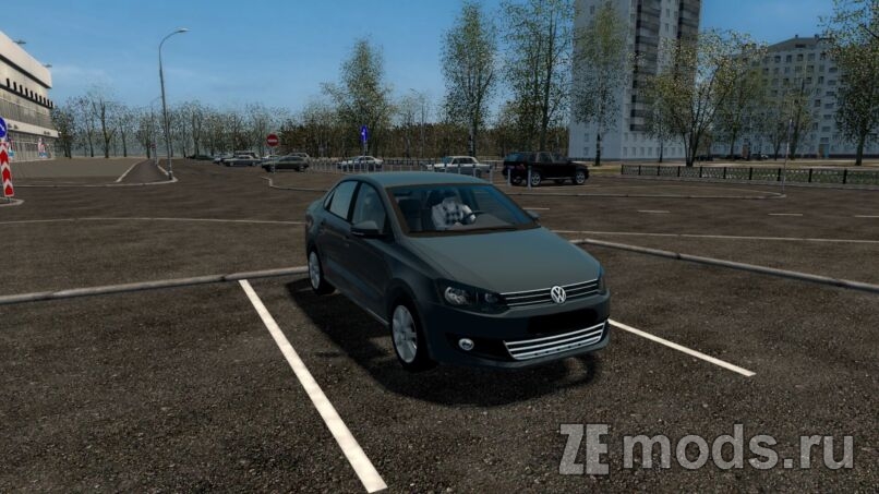 Volkswagen Polo Sedan 1.6 AT для Car City Driving (CCD 1.5.9.2)