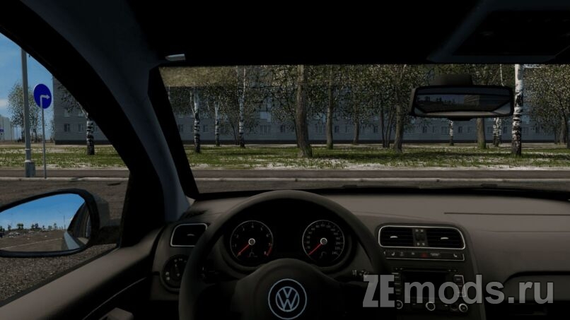 Мод Volkswagen Polo Sedan 1.6 AT для Car City Driving (CCD 1.5.9.2)