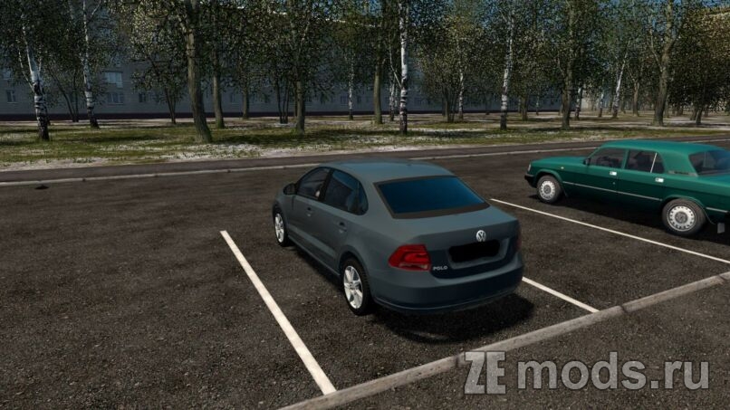 Мод Volkswagen Polo Sedan 1.6 AT для Car City Driving (CCD 1.5.9.2)