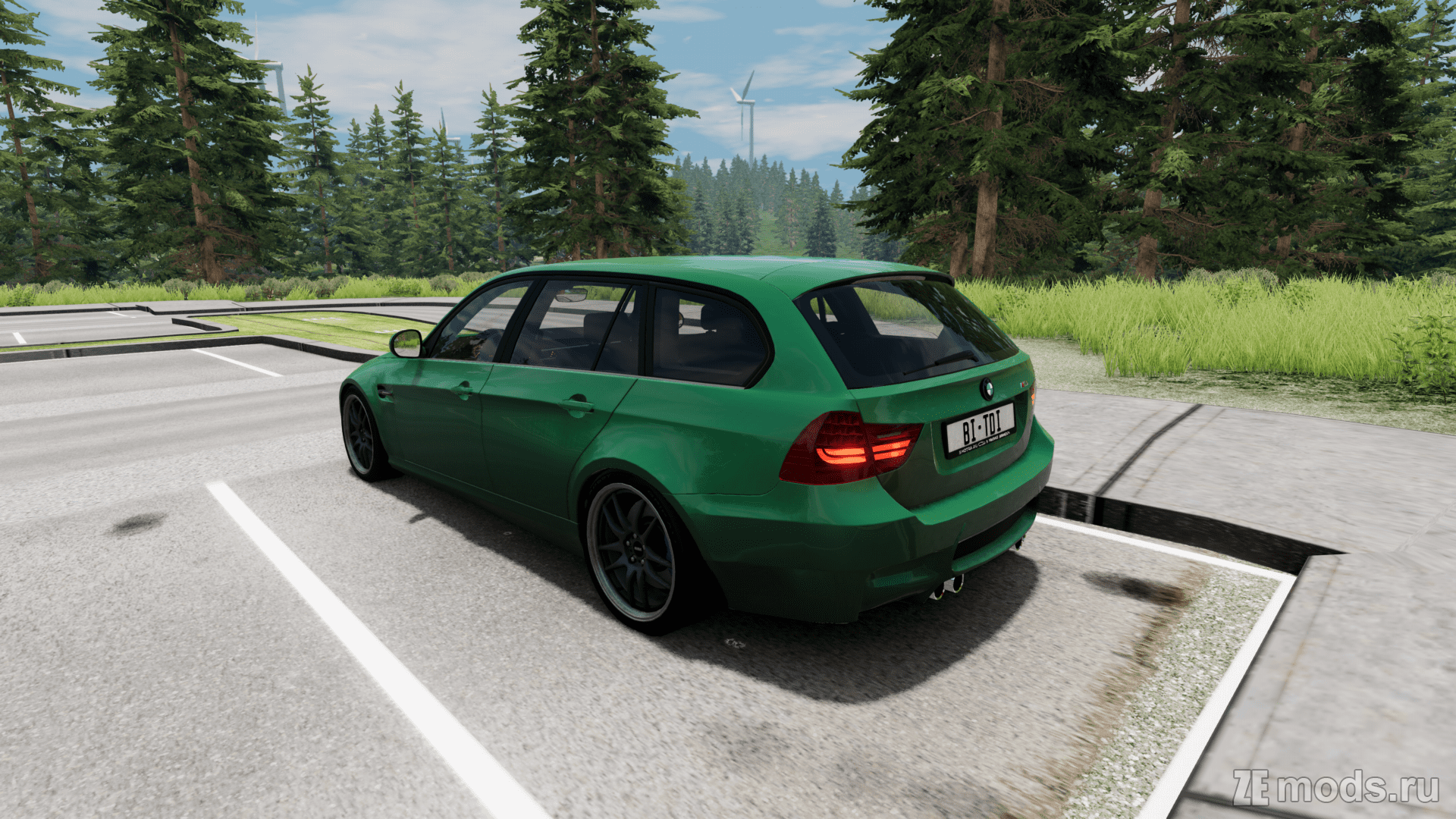 Мод BMW 3-Series E91 (1.0) для BeamNG.drive