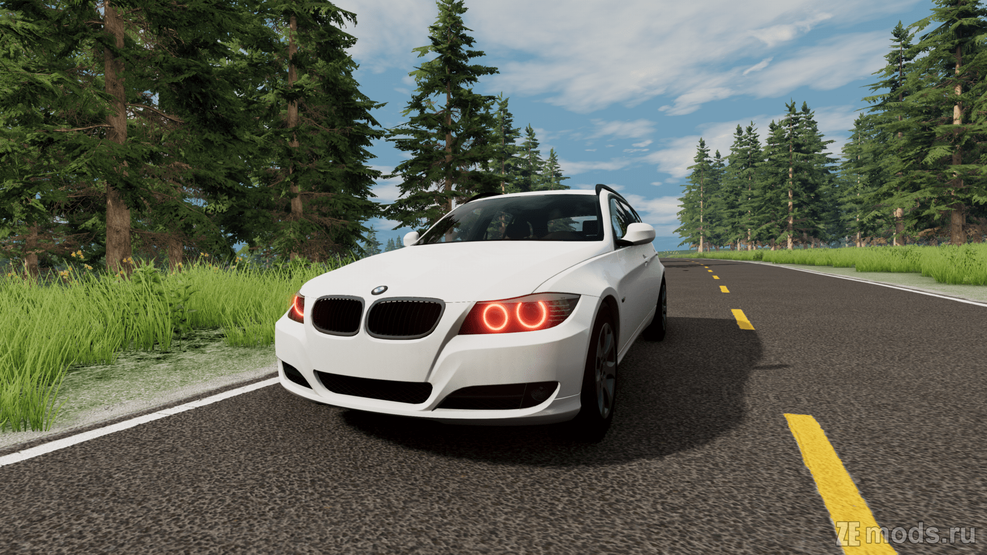 Мод BMW 3-Series E91 (1.0) для BeamNG.drive