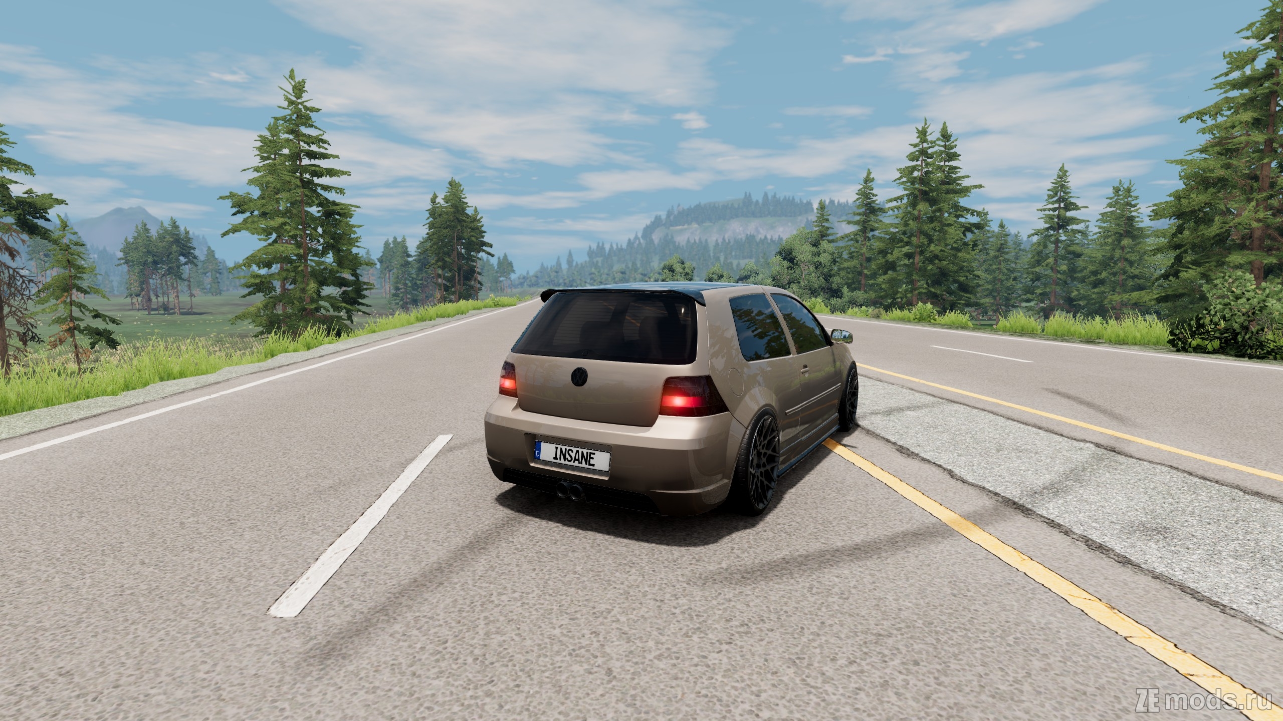 Мод Vokswagen Golf MK4 для BeamNG.drive (0.32.x)