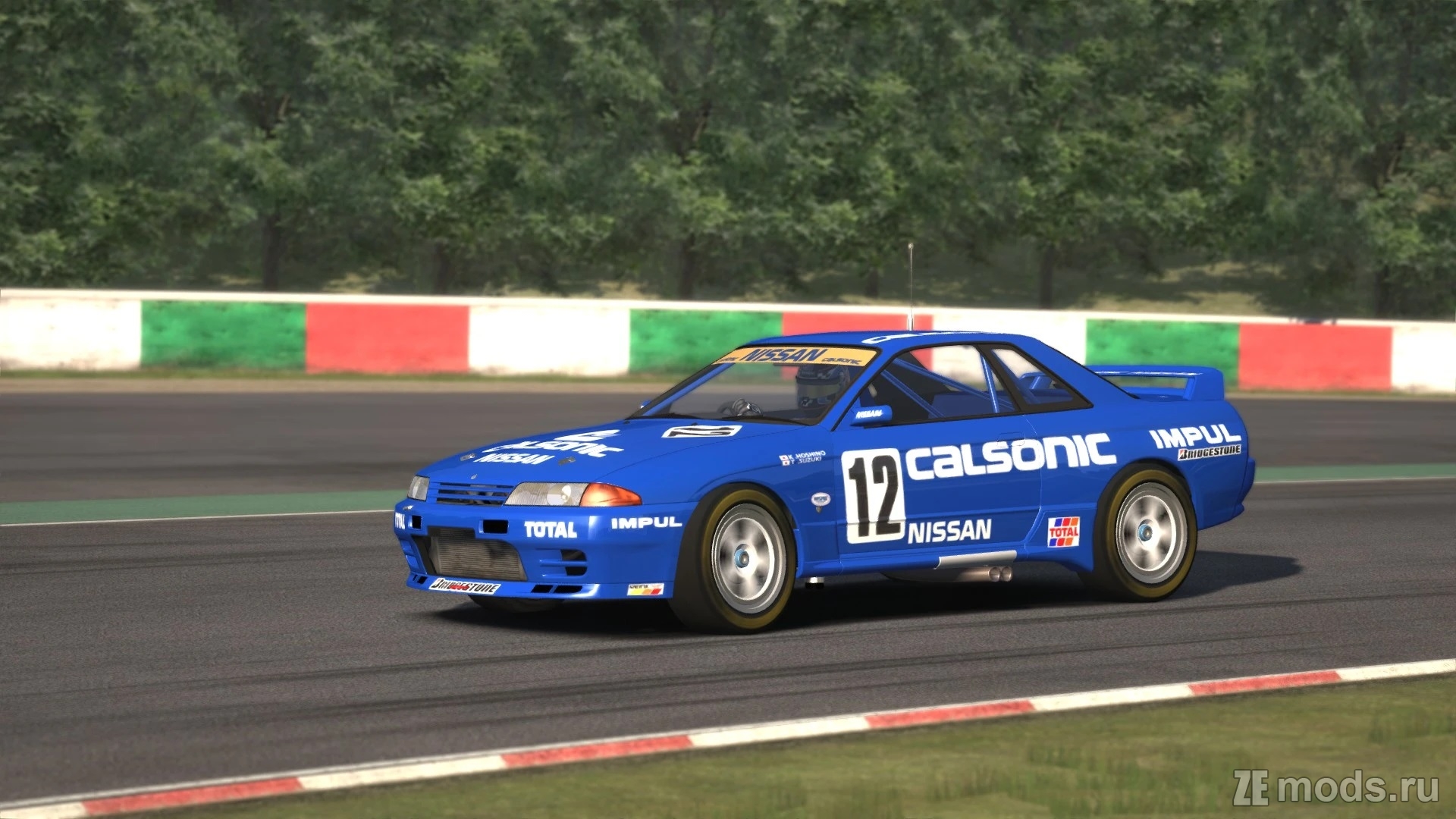 Nissan Skyline BNR32 Gr.A Calsonic 1990 (0.9.2.1) для Assetto Corsa