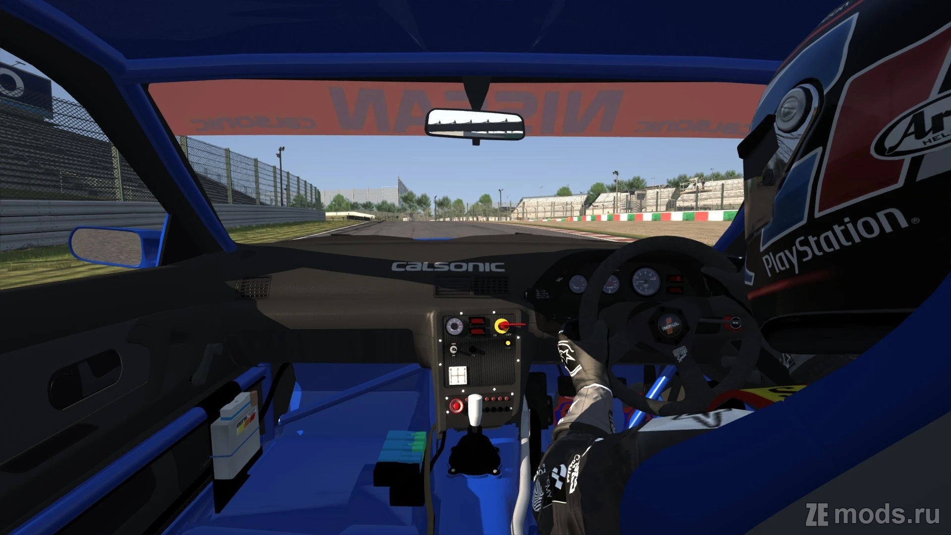 Мод Nissan Skyline BNR32 Gr.A Calsonic 1990 0.9.2.1 для Assetto Corsa