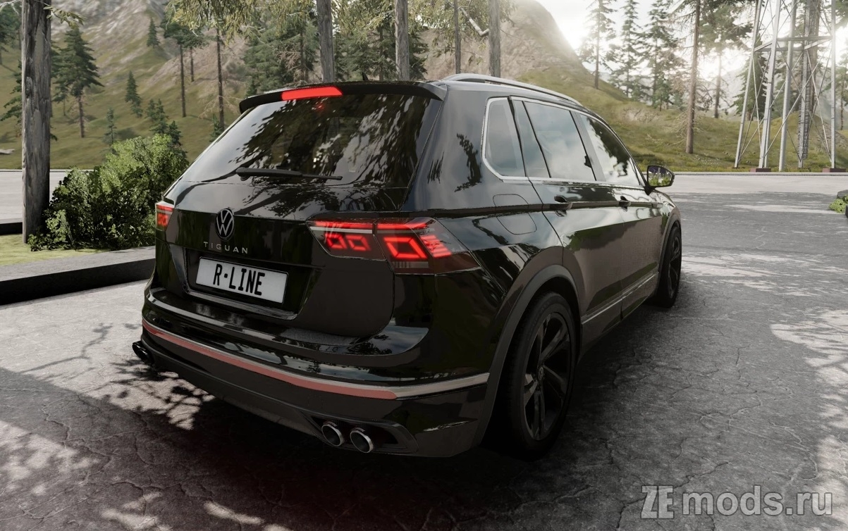 Мод 2019 Volkswagen Tiguan Stock \ R-Line для BeamNG.drive