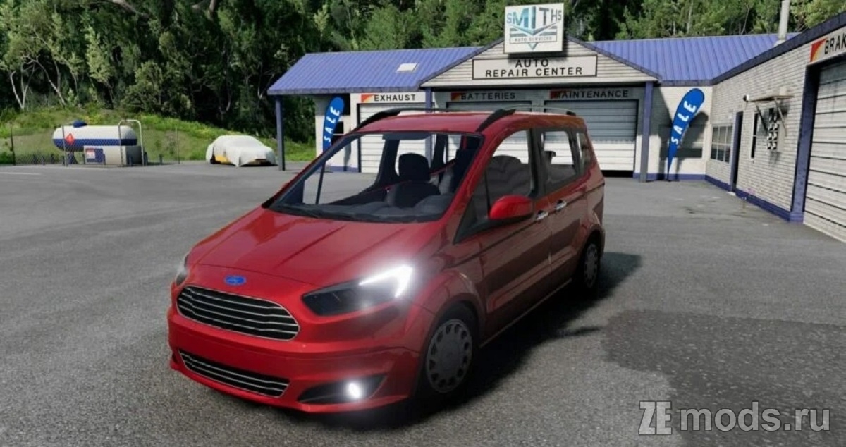 Мод Ford Courier Tourneo (1.0) для BeamNG.drive