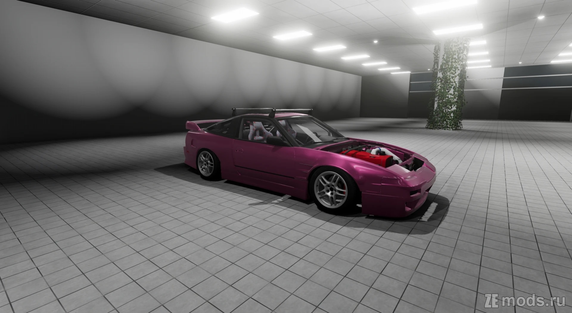 Мод Nissan 180sx/240sx High Detailed and Tunable (1.0) для BeamNG.drive