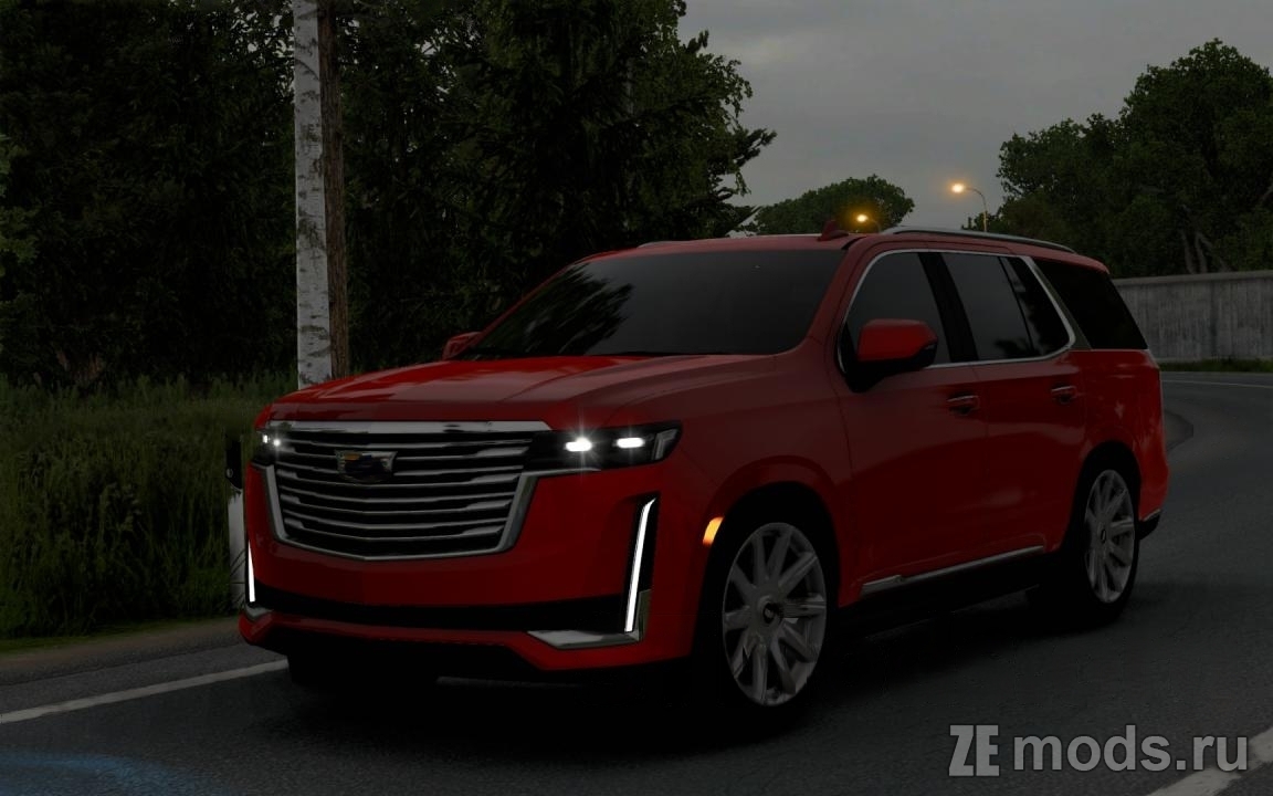 Cadillac Escalade 2021 (1.4) для Euro Truck Simulator 2 (1.50.x)