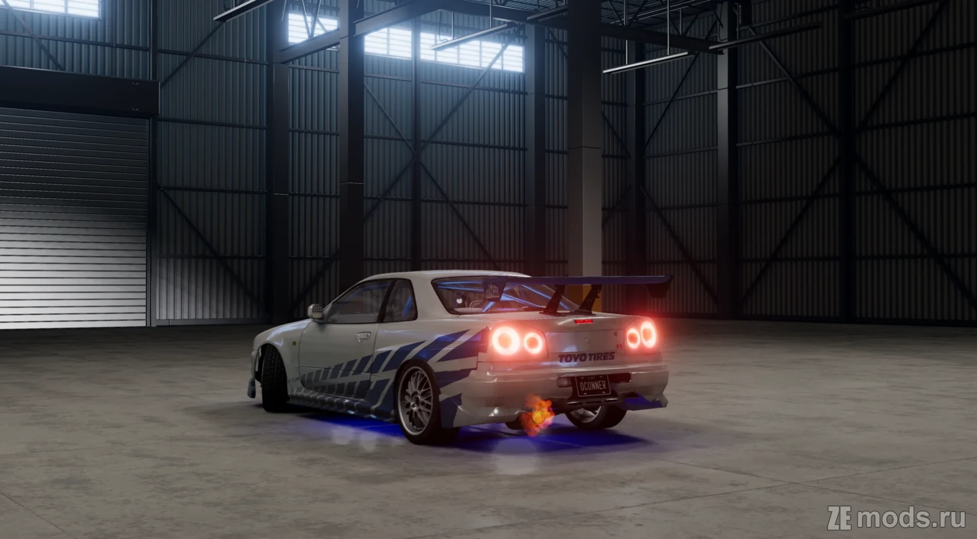 Мод Nissan GT-R R34 для BeamNG.drive (0.32.x)