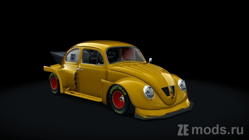 Мод Volkswagen Fusca Aerokit (1.2) для Assetto Corsa