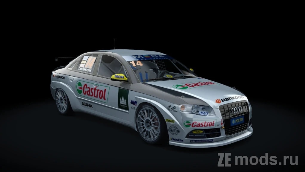 Мод Audi A4 STCC (1.2) для Assetto Corsa