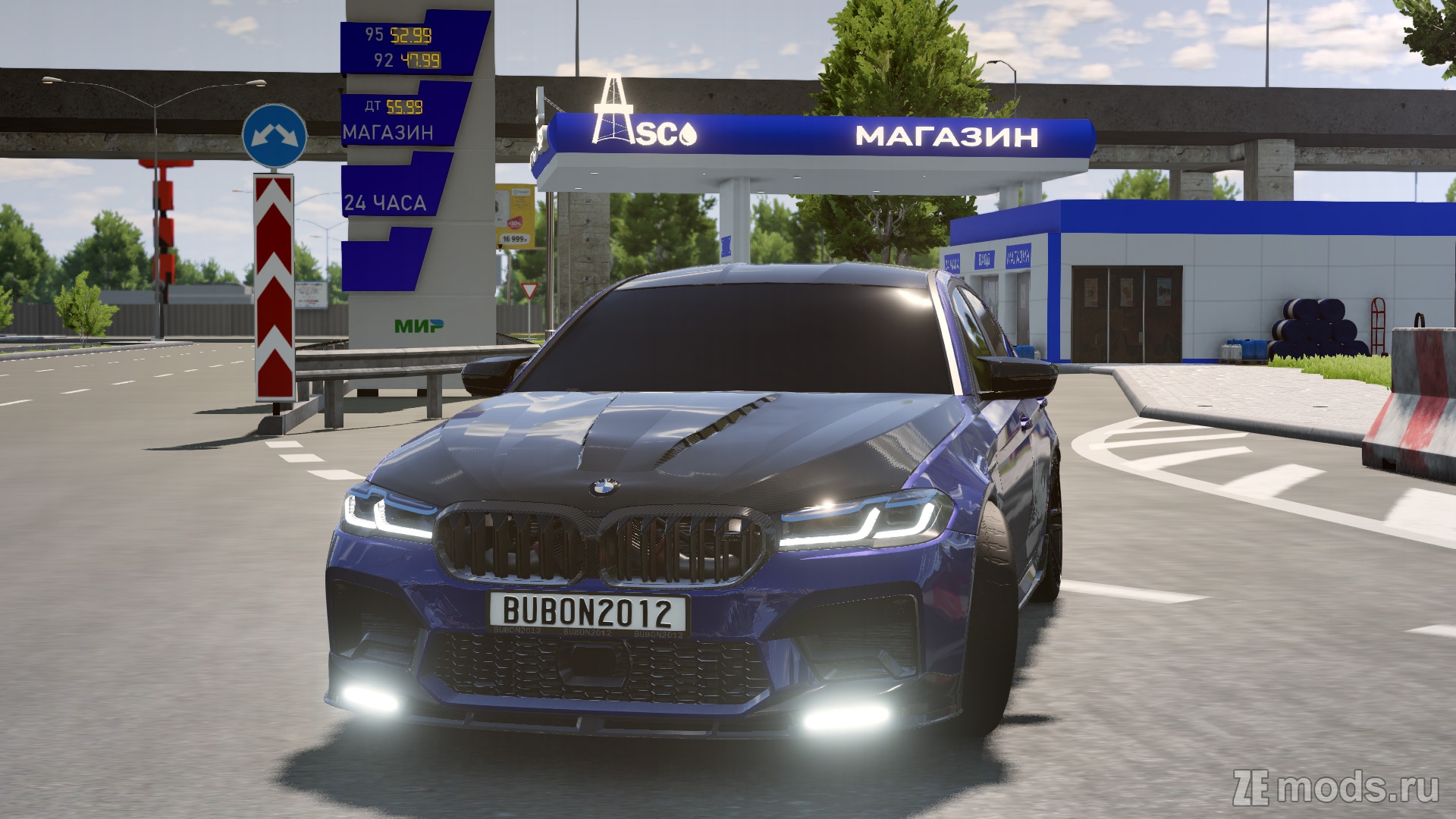 Мод BMW M5 F90 by bubon2012 для BeamNG.drive (0.33.x)