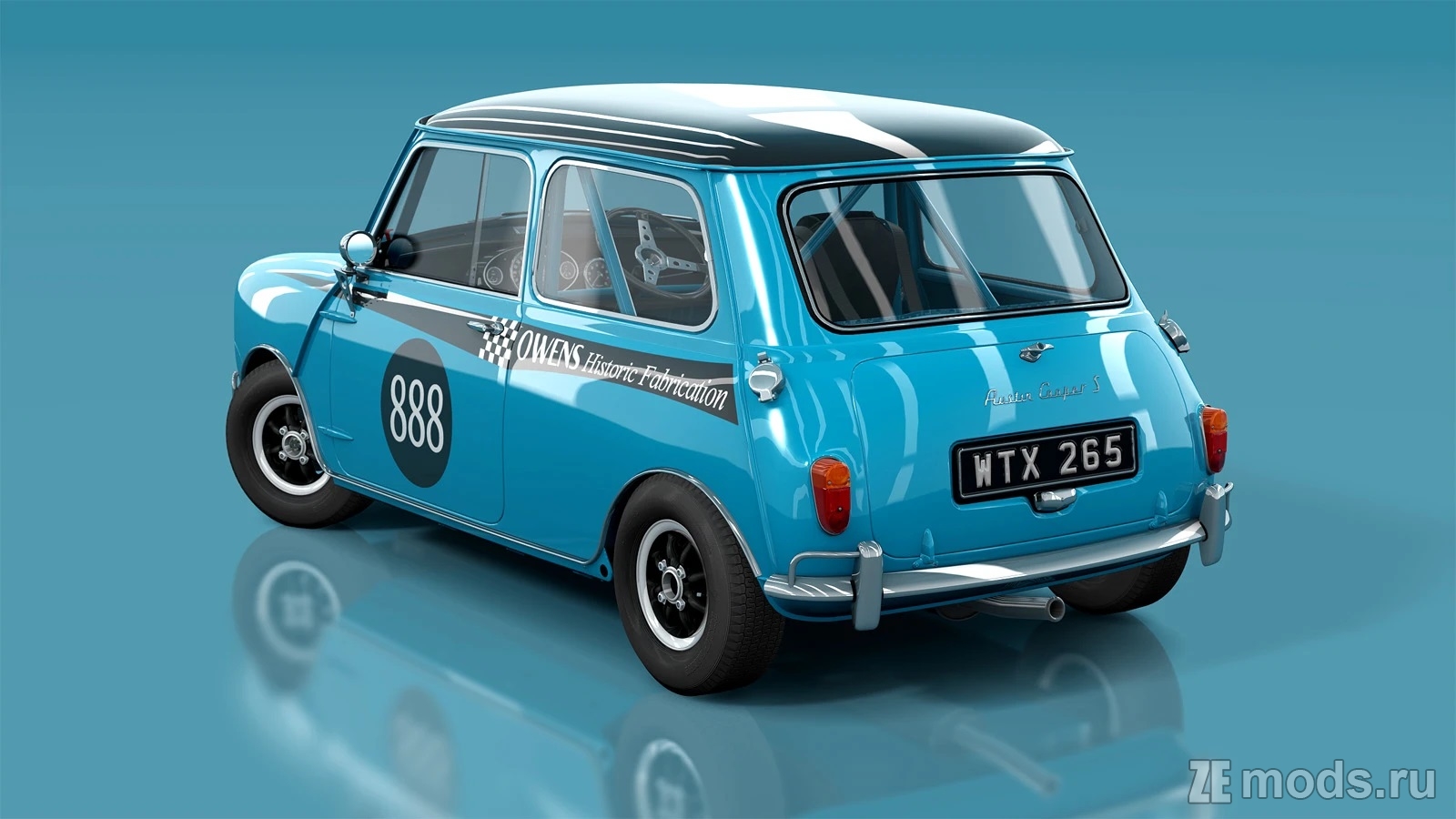 Мод Austin Mini Cooper S FIA App.K Historic Racing (2.12) для Assetto Corsa