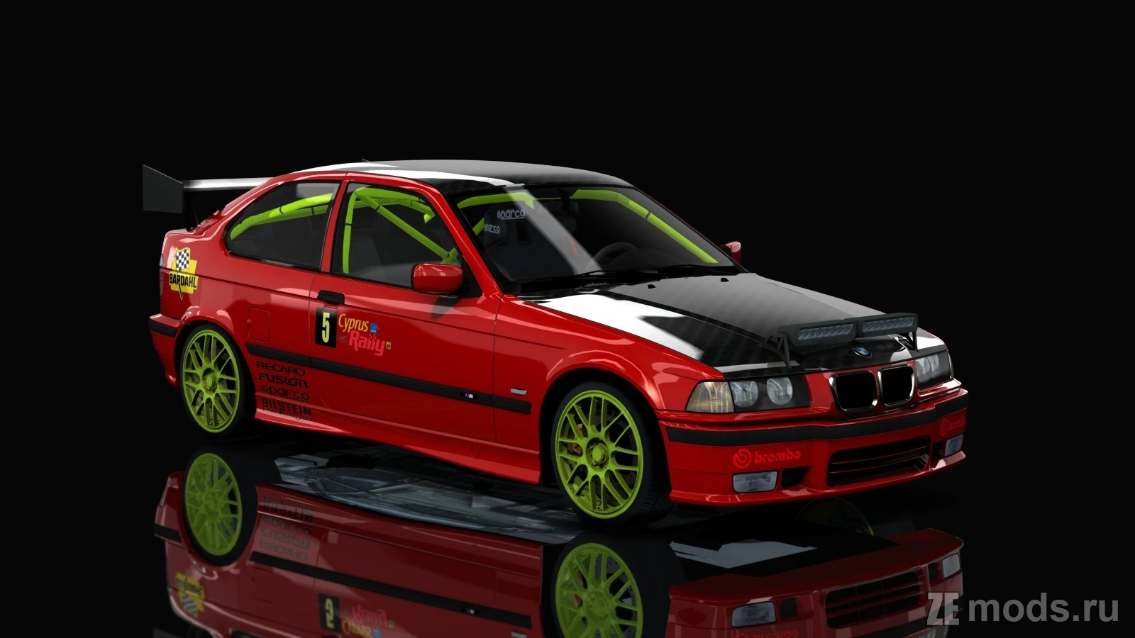 GrA BMW E36 Compact 323 ti Rally GrA by Gr.Team (1.0) для Assetto Corsa