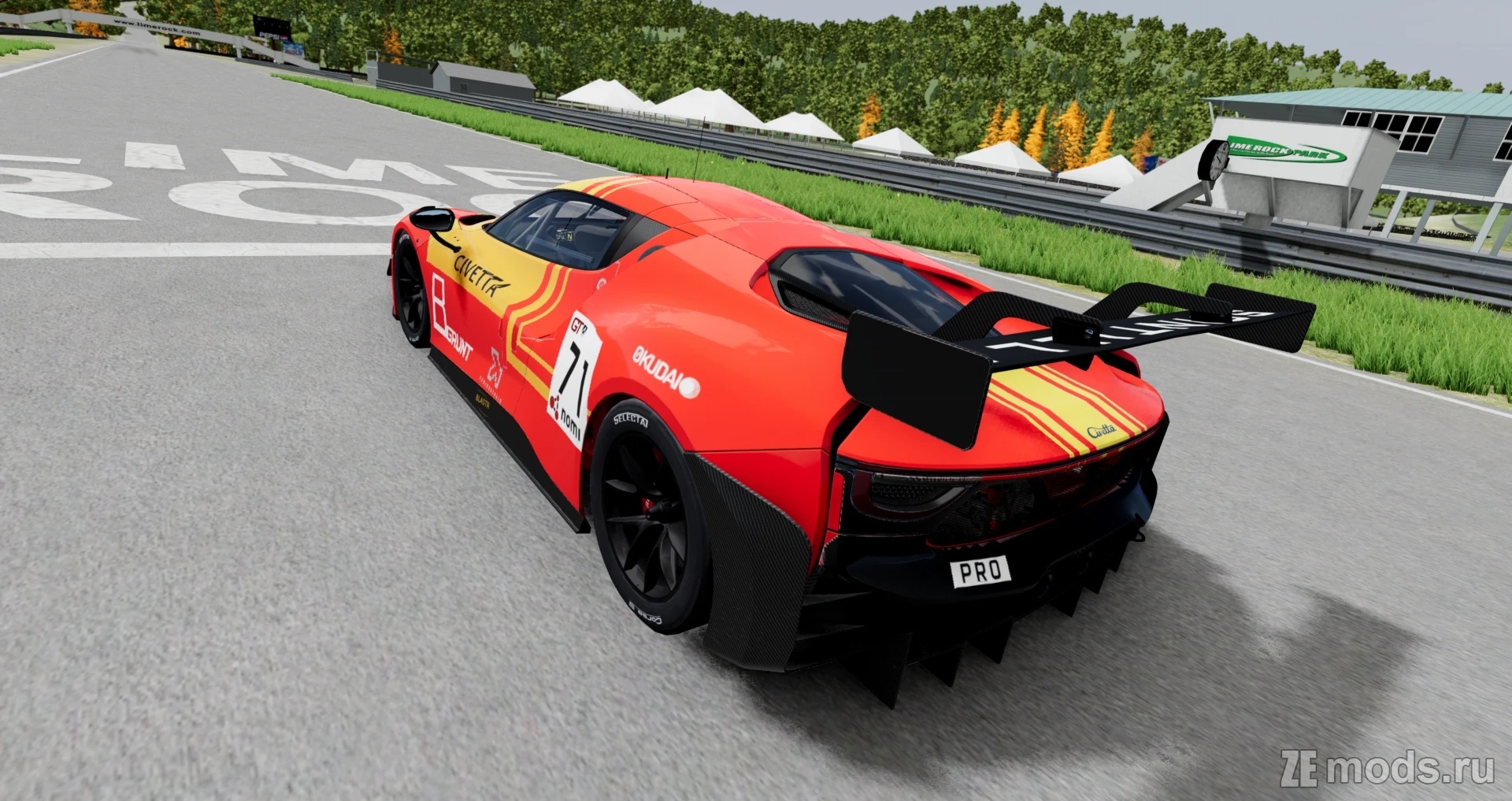 Мод AF Corse-Francorchamps Motors-based skin for the Scintilla GT3 (1.0) для BeamNG.drive