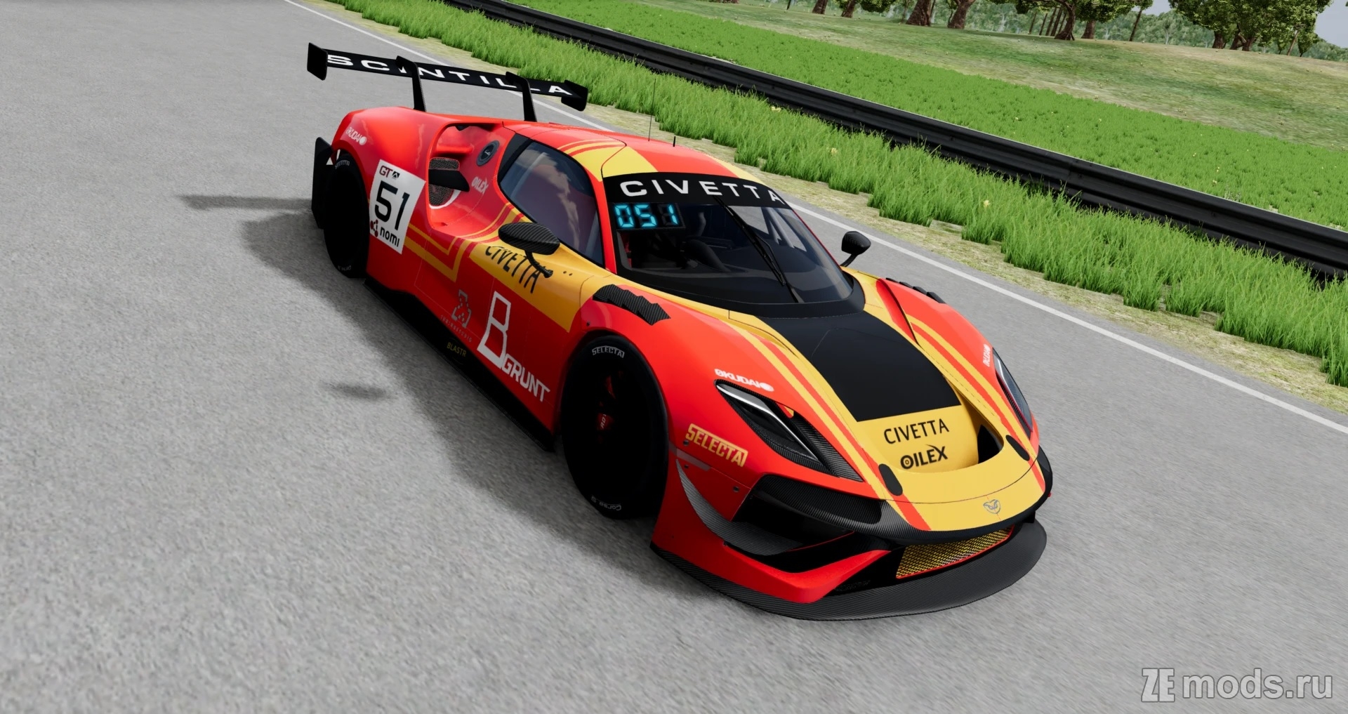 AF Corse-Francorchamps Motors-based skin for the Scintilla GT3 (1.0) для BeamNG.drive